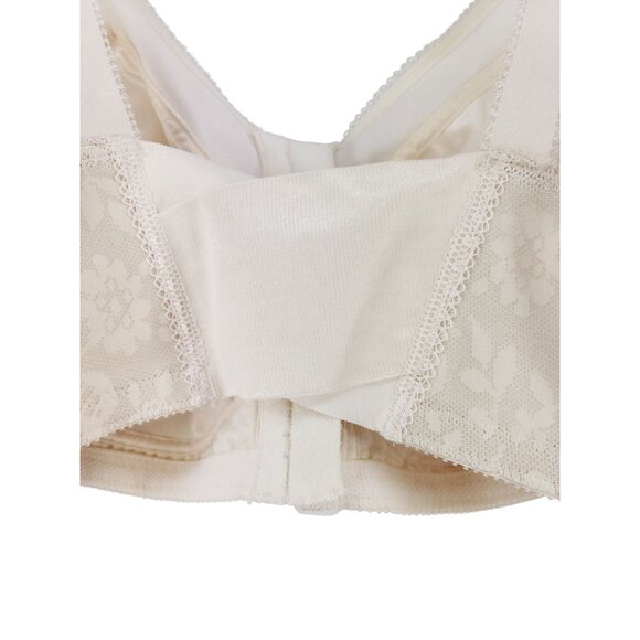 Playtex 18Hr Bra 44C Light Beige Front Close Flex Back Wirefree Full Coverage - Picture 3 of 7